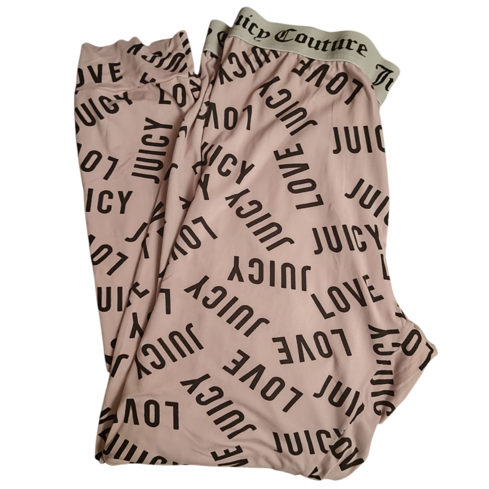Juicy Couture Blush Pink Lounge Pants Pajama Bottoms Size Medium